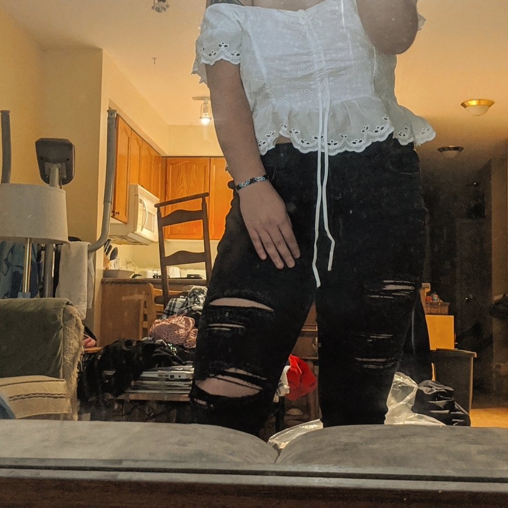 Black skinny jeans
